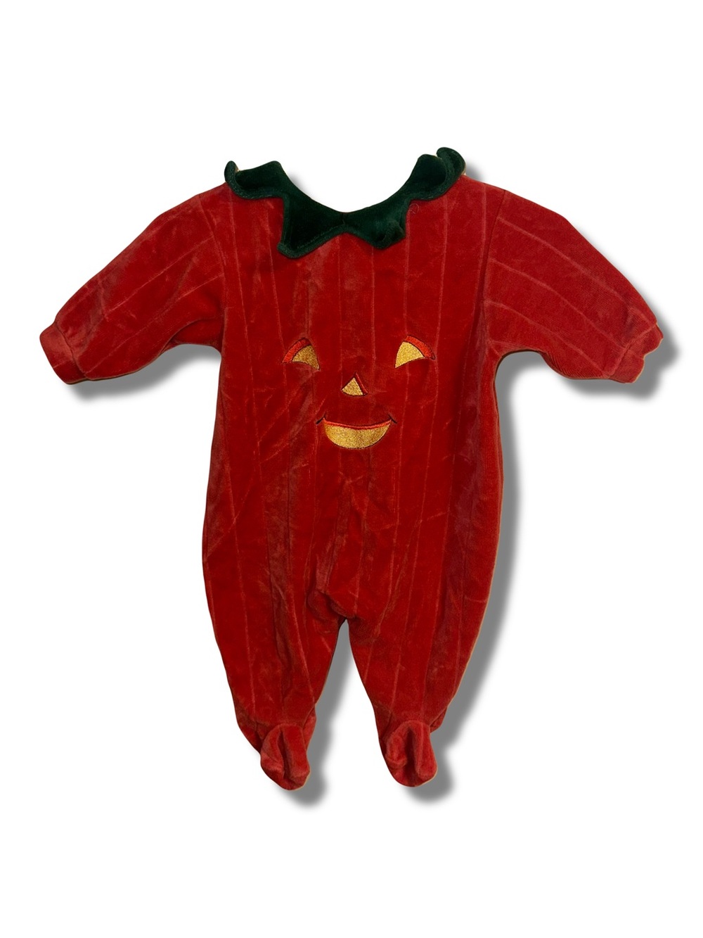 Vtg 90s-Y2K Velour Jack O Lantern Suit